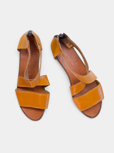 Mellon / kožené sandály žluté