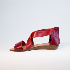 Mellon / kožené sandály červené